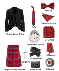 Royal Stewart Tartan Outfit